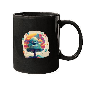 Discover Stay positive Mugs