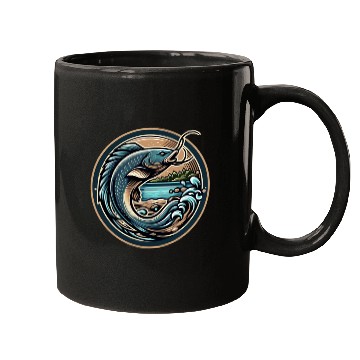 Discover Flathead Catfish Fishing Mugs