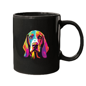 Discover Watercolor Colorful Treeing Walker Coonhound Mugs
