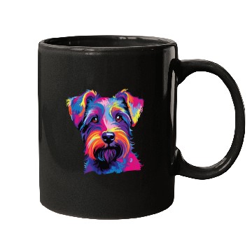 Discover Watercolor Colorful Tschechischer Terrier Mugs