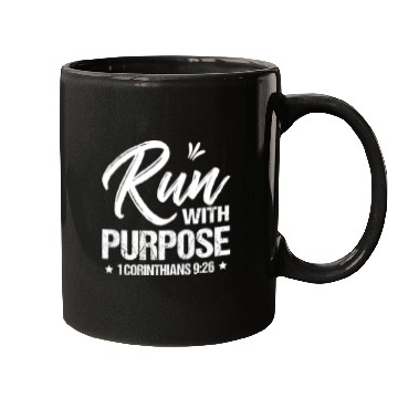 Discover Run With Purpose Bible Verse Mugs
