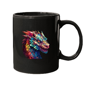 Discover Cerulean Coil: The Stained Glass Dragon Mugs