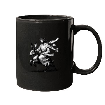 Discover Jesus Riding the Easter Bunny Mugs