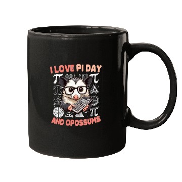Discover Pi Day Opossum Mugs