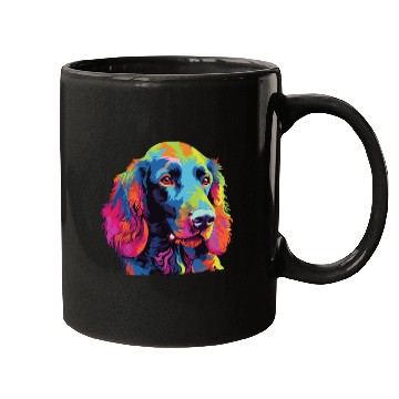 Discover Watercolor Colorful Irish Water Water Spaniel Mugs