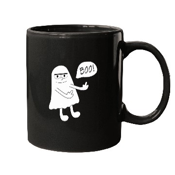 Discover Ghost morbid middle finger Mugs