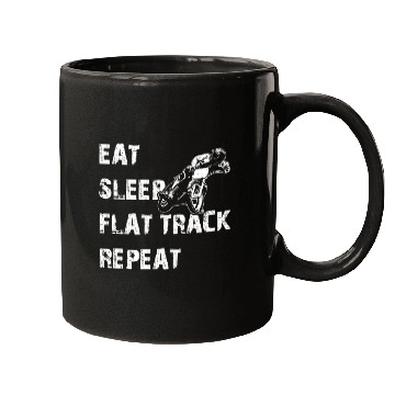 Discover Funny Flat Track Motorcycle Racing Mugs