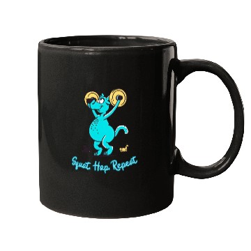 Discover Kangaroo Gym Buff: Squat, Hop, Repeat Workout Mugs