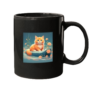 Discover Cute orange cat Mugs