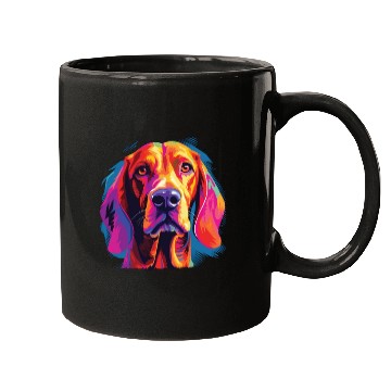 Discover Watercolor Colorful Redbone Coonhound Mugs