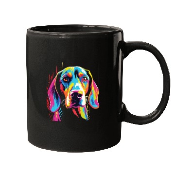 Discover Watercolor Colorful Treeing Walker Coonhound Mugs