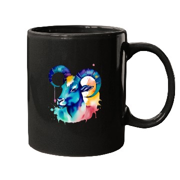 Discover Color splash zodiac: Capricorn Mugs