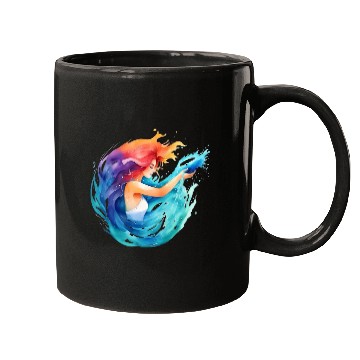 Discover Color splash zodiac: Aquarius Mugs
