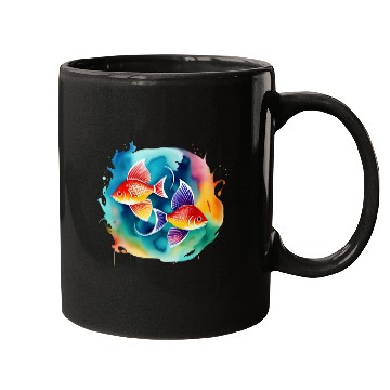 Discover Color splash zodiac: Pisces Mugs