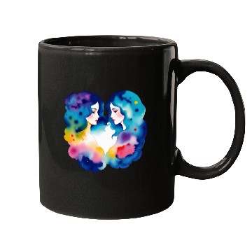 Discover Color splash zodiac: Gemini Mugs