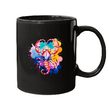 Discover Color splash zodiac: Scorpio Mugs