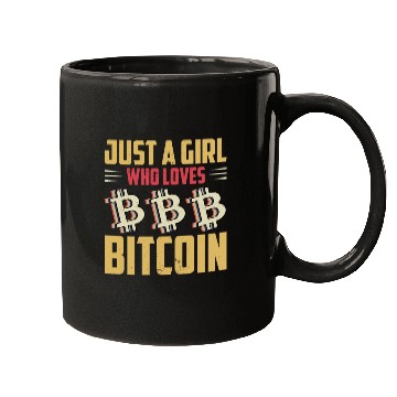 Discover Just a Girl Who Loves Bitcoin Mugs