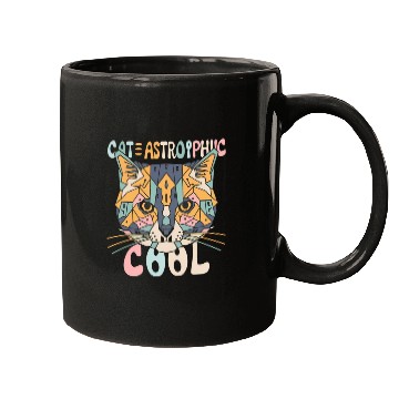 Discover CAT-ASTROPHIC COOL ,funny Cat slogan ,cat lovers. Mugs