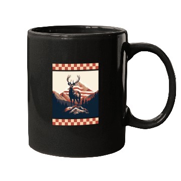 Discover Mountain Range American Flag Rock Camo Deer Peak Mugs
