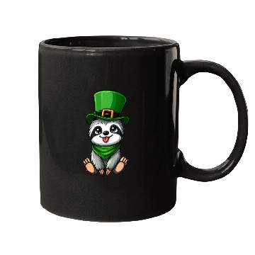 Discover St. Patrick's Day Sloth Clumsy Cute Cartoon Design Mugs