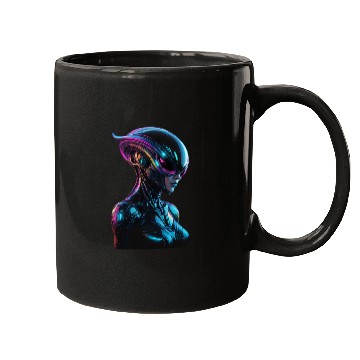 Discover Cyber Alien Mirax Mugs