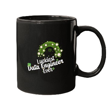 Discover Luckiest Data Engineer St Patricks Day Engineering Mugs