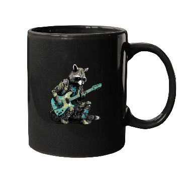 Discover Raccoon with a Guitar Mugs