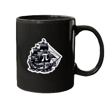 Discover Math Pirate Ship Pi rate ship - Happy Pi Day Mugs
