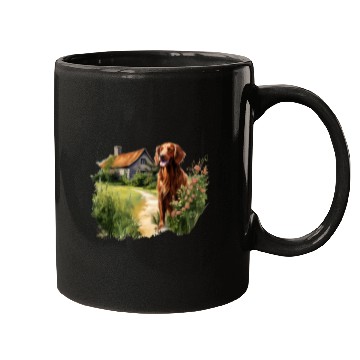 Discover Irish Setter Emerald Dog Cottagecore Adventure Mugs