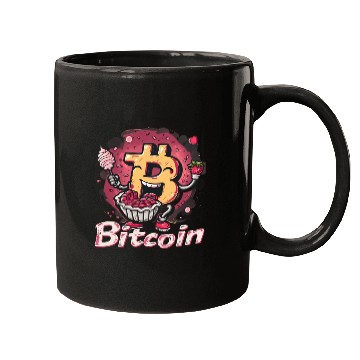 Discover Pi day 3.14 Crypto Bitcoin Math Strawberry Pie Mugs