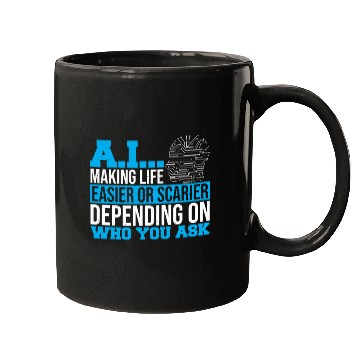 Discover Computer Scientist Data Science Robot AI Prompt Mugs