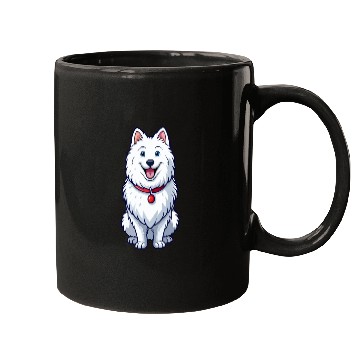 Discover Happy Grinning Samoyed Mugs