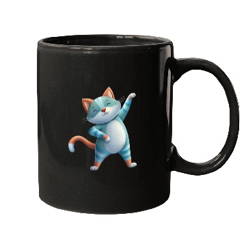 Discover Funny Cat Dabbing A Hilarious Dance Design Mugs