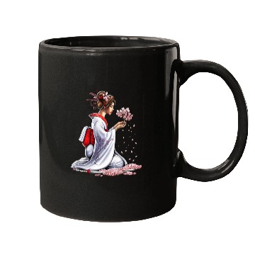 Discover Japanese Samurai Girl Mugs
