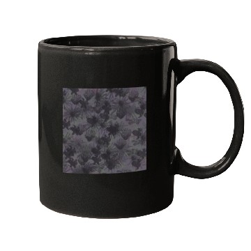 Discover floral feel pattern in purple and gray Mugs