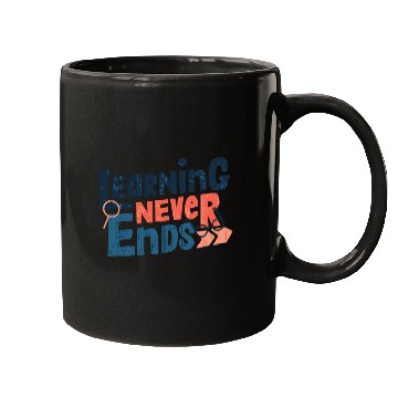 Discover Learning Never Ends Mugs