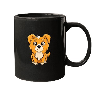 Discover Curious Tibetan Spaniel Digital Art Mugs