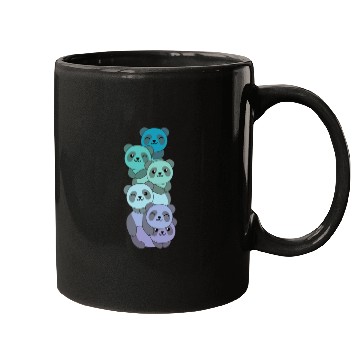 Discover Neptunic Flag Pride Lgbtq Cute Panda Pile Mugs