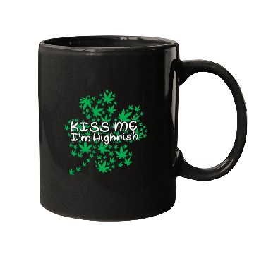 Discover Irish Clover Weed Kiss Me Highish Mugs