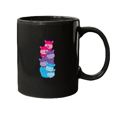 Discover Androgynous Flag Pride Lgbtq Cute Hippo Mugs