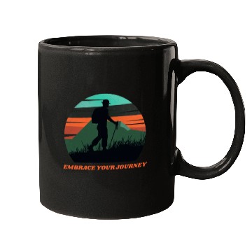 Discover EMBRACE YOUR JOURNEY ADVENTURE HIKING Mugs