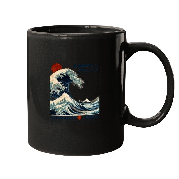 Discover Kanagawa Wave, The Great Wave, Hokusai Mugs