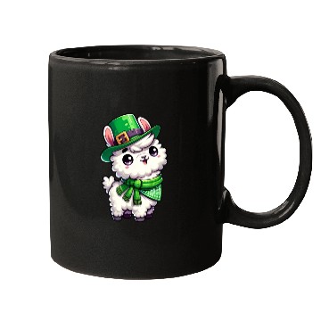 Discover St. Patrick's Day Llama Cartoon Mugs