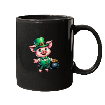 Discover Cute St. Patrick's Piglet Mugs