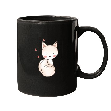 Discover White Fox Mugs