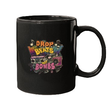 Discover Drop beats not bombs Beats Over Bombs Peace love Mugs