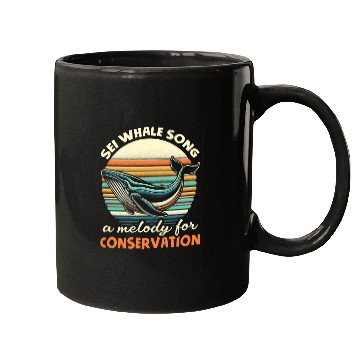 Discover Endangered Species Sei Whale Animal Rights Mugs