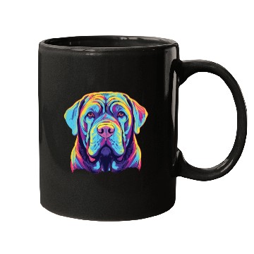 Discover Watercolor Colorful Neapolitan Mastiff Mugs
