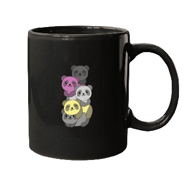 Discover Perigirl Flag Pride Lgbtq Cute Panda Stack Mugs