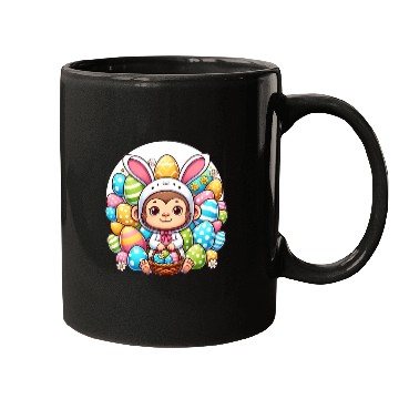 Discover Easter Monkey in Bunny Costume Mugs